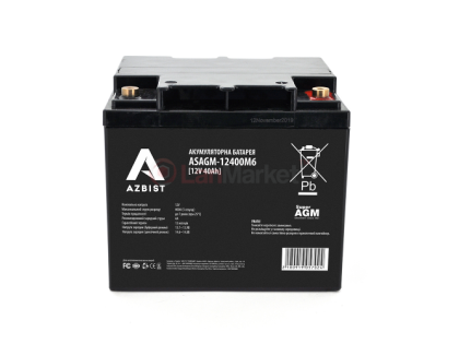 Аккумулятор Super AGM ASAGM-12400M6, Black Case, 12V 40.0Ah