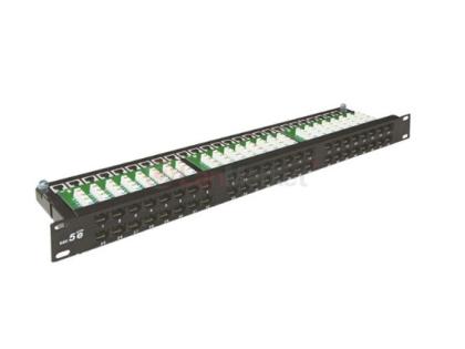Патч-панель Ritar 48 порта UTP DUAL кат 5Е 19" 1U не экранированная черная Q10