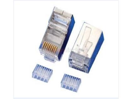 Коннектор Merlion RJ-45 8P8C FTP Cat-6 (50 шт/уп.) экранированный , двойной (позолоченые)