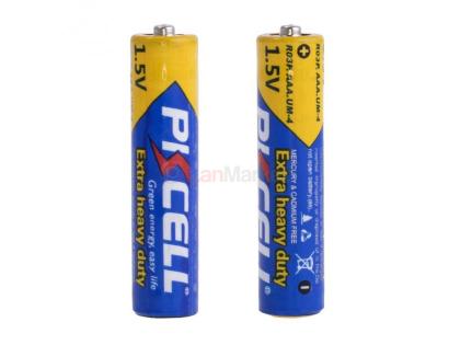 Батарейка солевая PKCELL 1.5V AAA/R03, 2 штуки в блистере цена за блистер, Q12/144