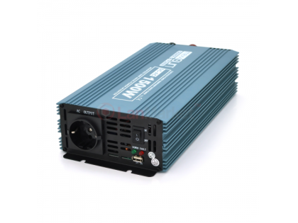 Инвертор напряжения Mexxsun MXS-1500, 12V / 220V, 1500W с модифицированной синусоидой, 2 Shuko, клем