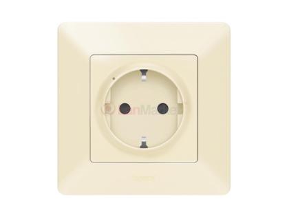 Умная розетка 2К + З (Valena Life with NETATMO), 16А 230В, слоновая кость