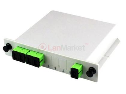 Делитель оптический корпусный 1x4 SC/APC (DIN)