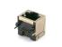 Сетевой разъем RJ45 горизонтальный экранированный с интерфейсом 8P8C под пайку, разъем 16H, Silver