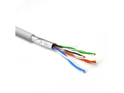 КВПЭ FTP (4*2*0.51) 4p 24 AWG, (CCA), экран, внутренний, 305м, белый