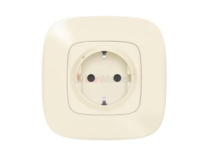 Умная розетка 2К + З (Valena Allure with NETATMO), слоновая кость