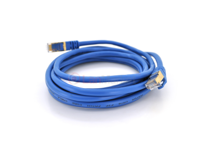 Патч-корд литой, FTP, RJ45, Cat.6, 5,0m, синий, Cu (медь)