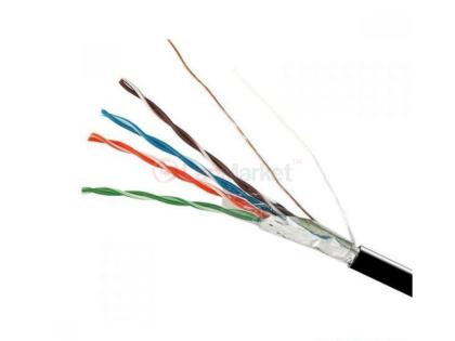 КНПЭ FTP (4*2*0.51) 4p 24 AWG, (CCA), изоляция ПЭ, наружный, 305м, черный