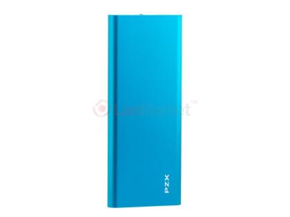 Power bank 11200mAh PZX-C118, USB-2.1A + mini USB +кабель USB micro, LED фонарик, Blue, Blister-BOX