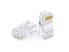 Конектор RJ45 8p8c, 23-24 AWG (0,57-0,50 мм), Cat. 6, 100 шт. 