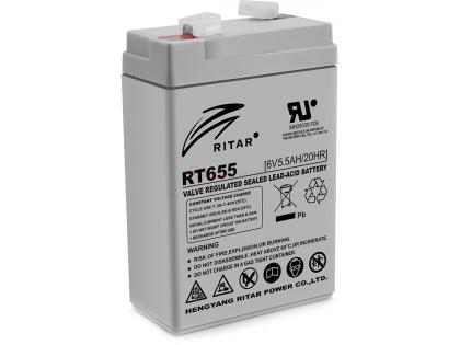 Аккумуляторная батарея AGM RT655, 6V