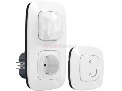 Стартовый набор (шлюз WiFi + smart-розетка + выключатель "Дома/Не дома") Valena Allure, белый