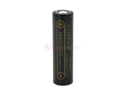 Аккумулятор 18650 Li-Ion LiitoKala Lii-30A, 3000mah （2850-3250mah）,30A, 3.7V (2.75-4.2V), Black