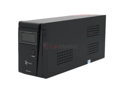 ИБП с правильной синусоидой RITAR RTSW-600ND12 LCD (360Вт),12В, под внешний АКБ, Q4 (320*132*210) 4,