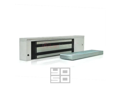 Электромагнитный накладной двухсторонний замок YOSO, усилие на отрыв 360кг, 12V, 3-5A, Box, Q12