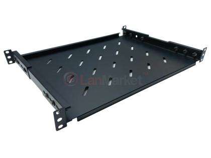 Полка универсальная U-FS-60-BLACK на 4 точки для шкафа/стойки глубиной 600 (350)