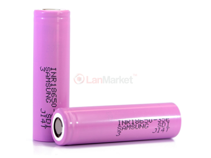 Аккумулятор 18650 Li-Ion Samsung INR18650-35, 3350mAh, 8A, 4.2/3.6/2.5V, PINK, PAPER BOX