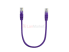 Патч-корд литой, UTP, RJ45, Cat.5e, 0,3m, фиолетовый, Cu (медь)