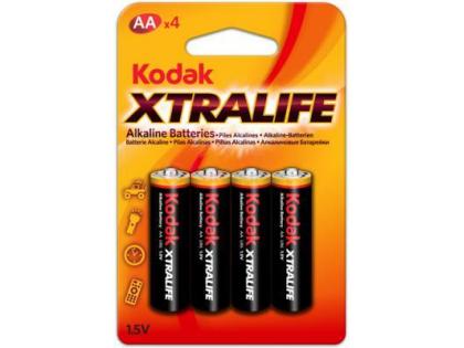 Батарейка щелочная KODAK XTRALIFE LR06, АА, 4шт в блистере