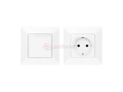 Набор упр. электроприборами (Smart-розетка + Smart-выключатель) Valena Life with NETATMO, белый