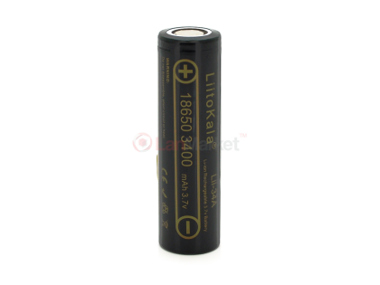 Аккумулятор 18650 Li-Ion LiitoKala Lii-34A, 3400mah （3250-3350mah）, 3.7V (2.75-4.2V), Black