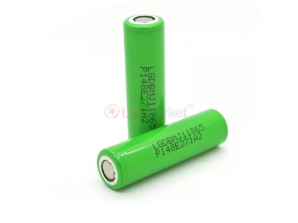 Аккумулятор 18650 Li-Ion LG INR18650MJ1 (LG MJ1), 3500mAh, 10A, 4.2/3.65/2.5V, GREEN