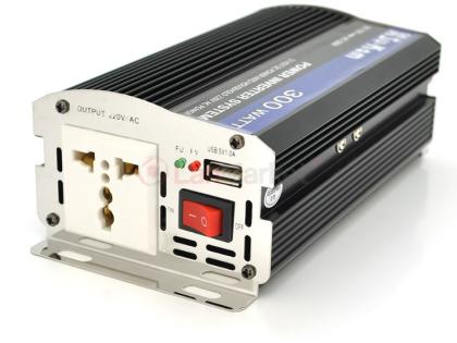 Инвертор напряжения Su-kam SU300(250Вт), 12 / 220V, approximated, 1 универсальная розетка, крокодилл