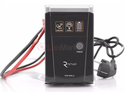 ИБП с правильной синусоидой RTSW-600 LED (360Вт), 12В, под внешний АКБ