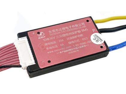 BMS плата DaLy Li-ion 36V 10S 20A симметрия