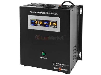 ИБП LPY-W-PSW-2000VA+ (1400Вт) 10A/20A с правильной синусоидой 24В