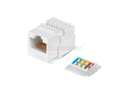 Модуль узкий Keystone Jack RJ-45 кат.6
