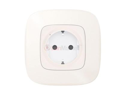 Умная розетка 2К + З (Valena Allure with NETATMO), жемчужный