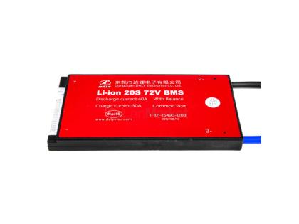 BMS плата Li-ion 72V 20S Dis 40A Ch 30A