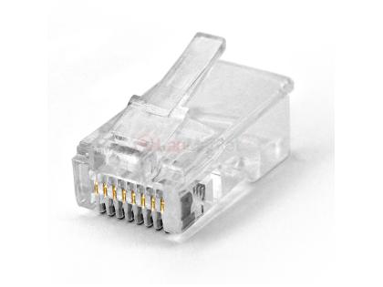 Коннектор PREMIUM RJ-45 8P8C Cat-5(100 шт/уп.) (позолоченые контакты)