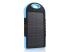 Power bank 5000 mAh Solar, (5V / 200mA), 2xUSB, 5V / 1A / 1A, Blue