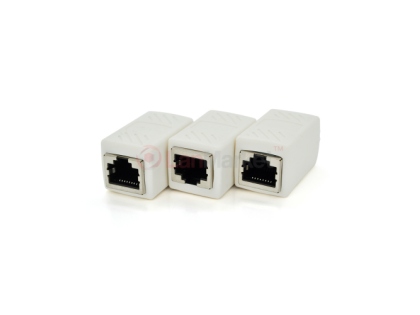Соединитель RJ45 8P8C мама/мама RJ45, экранированный, белый, Q50