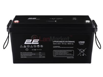 Аккумуляторная батарея 2E LFP24, 24V, 100Ah, LCD 8S