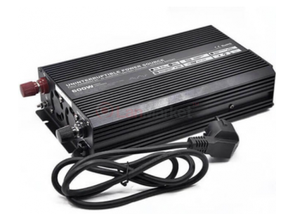 Инвертор напряжения Carspa-UPS600-122 (600Вт), 12 / 220V,с зарядным устройством 10А! approximated, 1