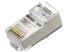 Коннектор Merlion RJ-45 8P8C FTP Cat-6 (100 шт/уп.) экранированный (позолоченые)