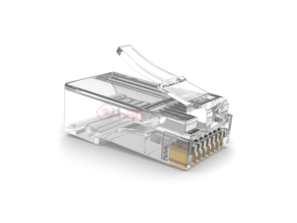 Коннектор PREMIUM PLUS RJ-45 8P8C Cat-5 (100 шт/уп.)  (позолоченые контакты)