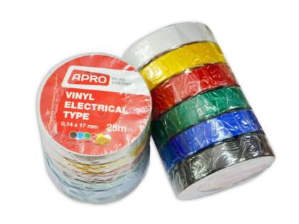 Изолента APRO 0,14мм*17мм*25м (разноцветная)