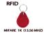 Бесконтактный смарт-брелок Mifare 1K 13.56 МГц (красный) 