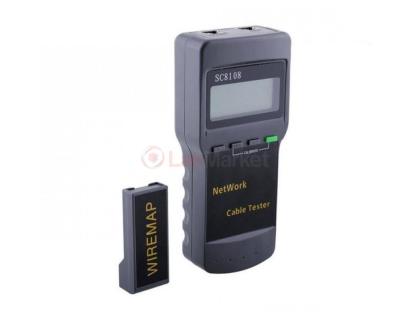 Кабельный тестер профессиональный SC8108, RJ-45 с поиском обрыва кабеля
