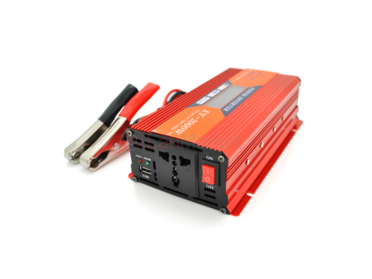 Инвертор напряжения ERYUAN EY-2000 (1200Вт), 12 / 220V, approximated, 1 универсальная розетка+USB, к