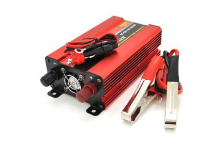 Инвертор напряжения NV-1000 (600Вт)+LCD, 12 / 220V, approximated, 1 универсальная розетка, клемы + к