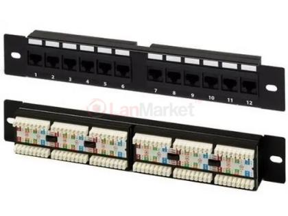 Патч-панель 10" UTP 12 портов кат. 5Е