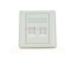 Рамка 86х86 під 2 модулі Keystone Jack RJ-45 кат.5E UTP, 2-port Q100 