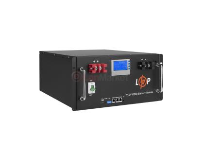 Аккумулятор LP LiFePO4 48V (51,2V) - 100 Ah (5120Wh) (Smart BMS 100A) с LCD RM