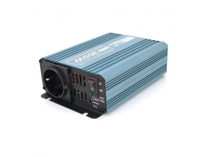 Инвертор напряжения Mexxsun MXS-300, 12V / 220V, 300W с модифицированной синусоидой, 1 Shuko, клемны