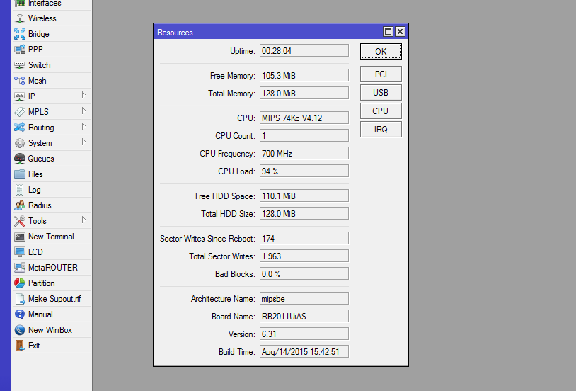огляд маршрутизатора RB2011UiAS-RM результаты теста l2tp